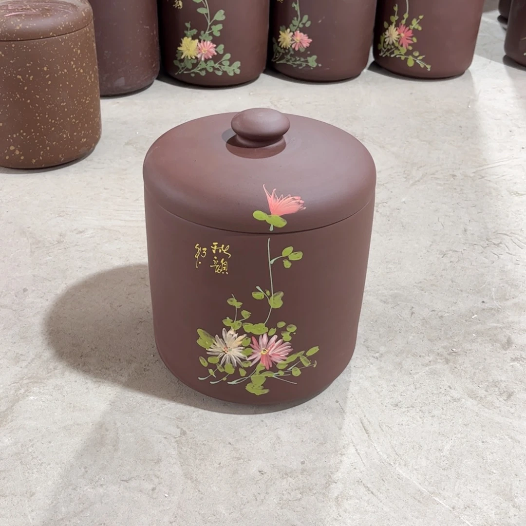 茶叶罐紫砂8 饼茶叶罐