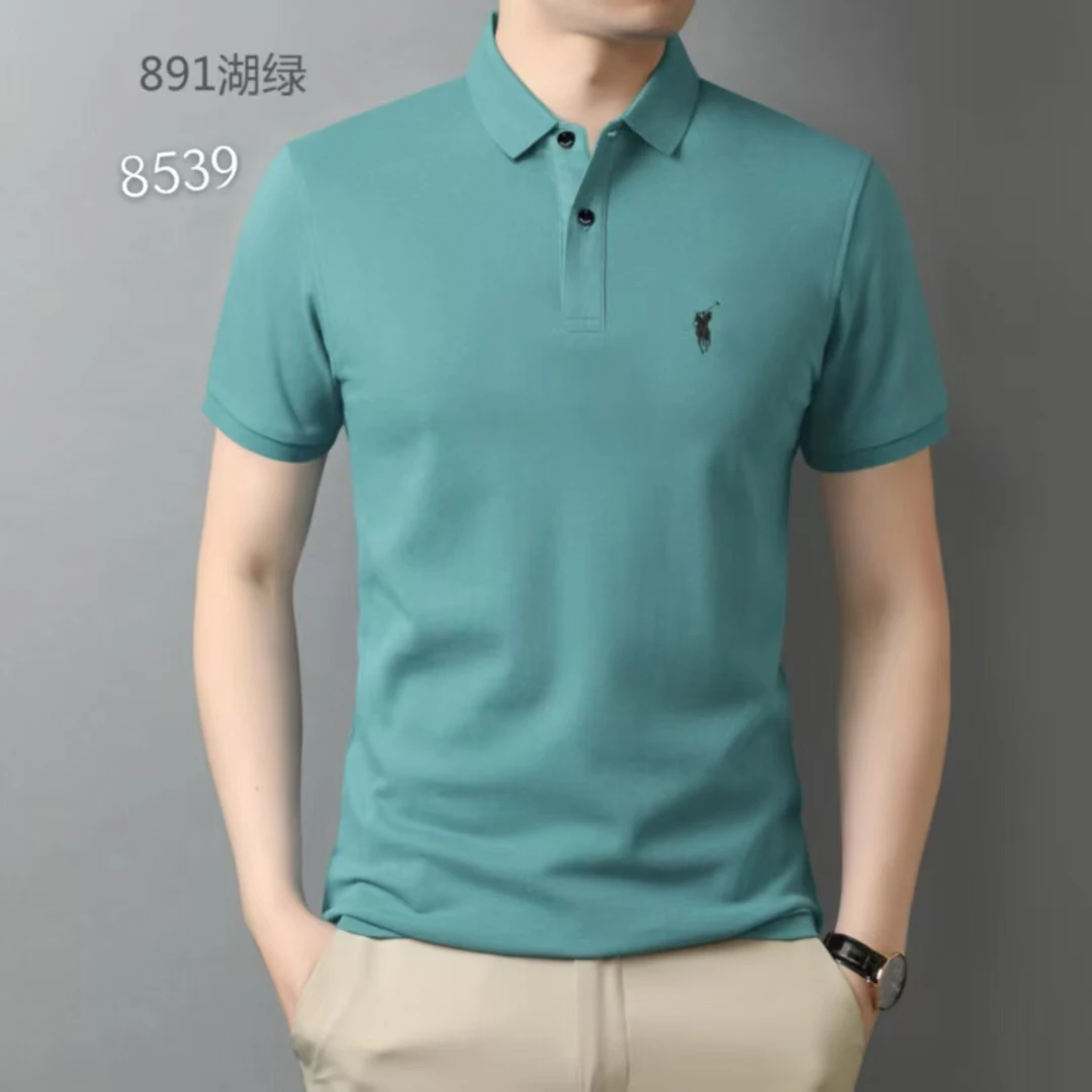 《霞姐服饰》夏季新款男士翻领polo商务短袖衫休闲时尚潮流：891