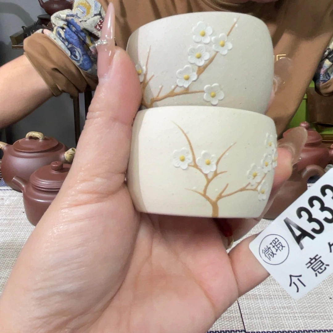 茶杯紫砂宜兴原矿紫砂精品手工