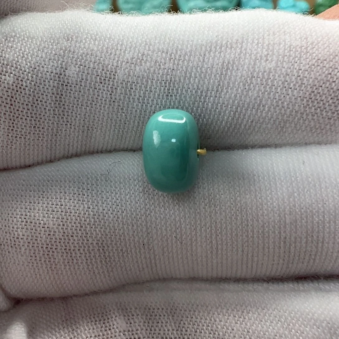 未镶嵌绿松石鼓珠 9mm