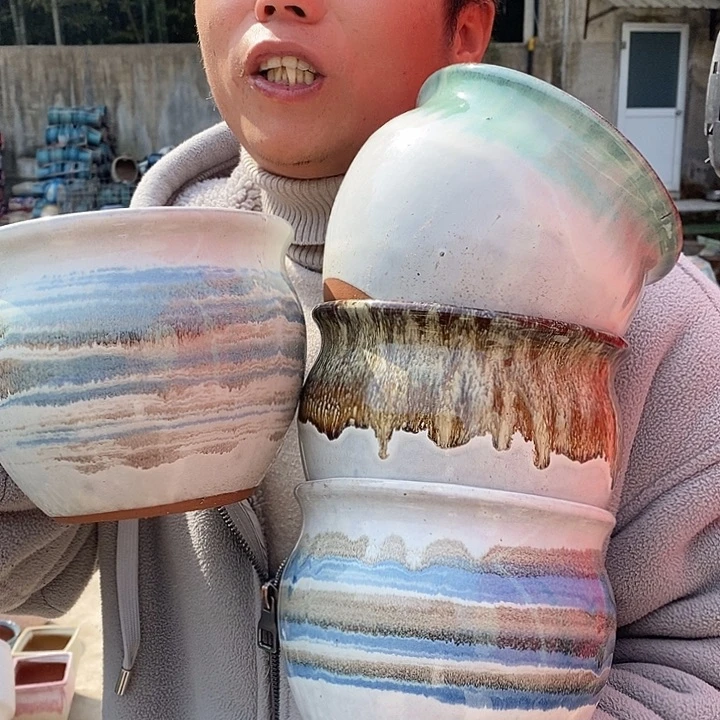 红陶正品高13口15