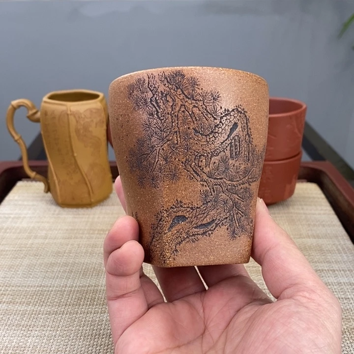 紫砂茶杯宜兴紫砂主人杯