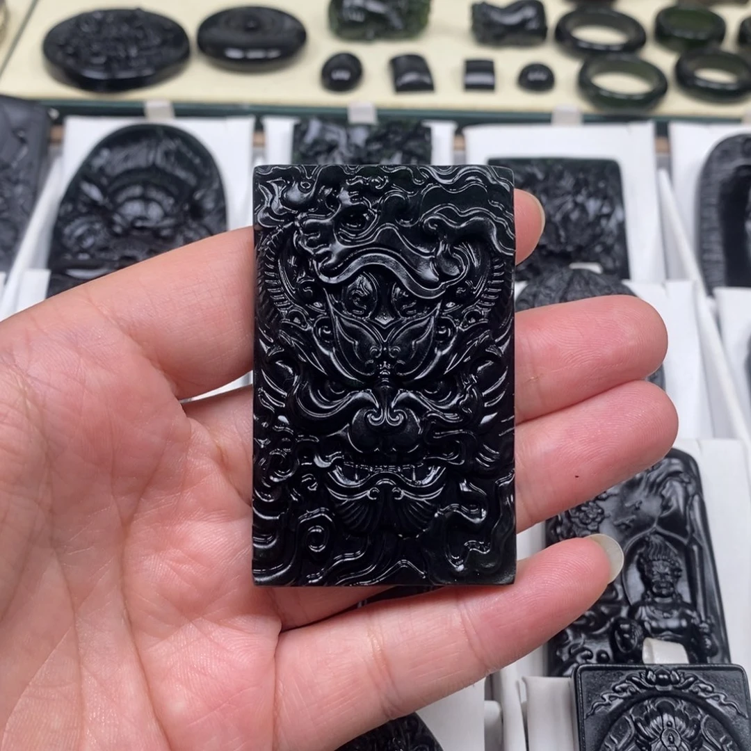 櫎***闞蛇纹石玉未镶嵌吊坠(不含链)