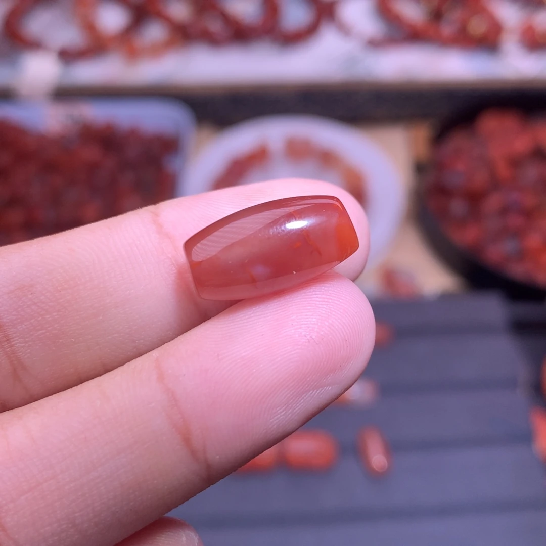 南红玛瑙合金珠宝半成品桶珠