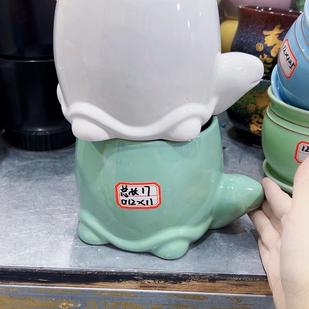 外贸尾单陶瓷花盆凑单10米包邮