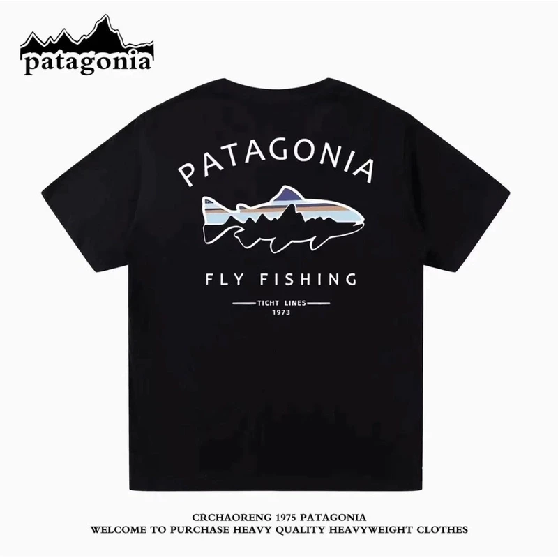 【618狂欢】patagonia 巴塔哥尼亚 飞鱼印花短袖运动休闲百搭