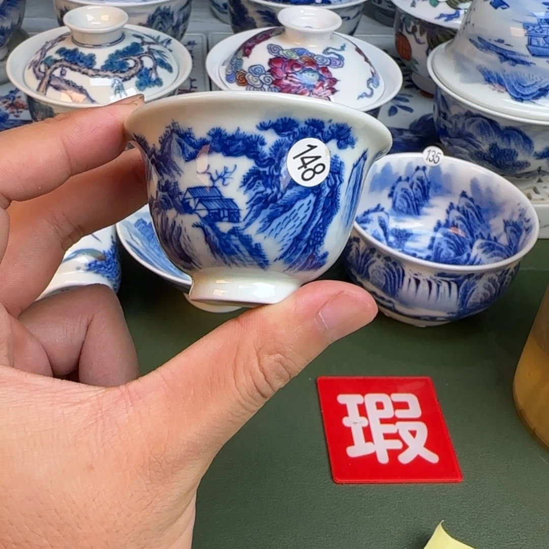 彦祖纯手工手绘茶具148
