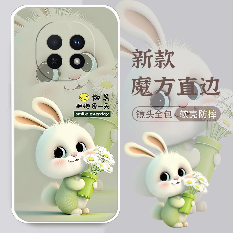 OPPOA5 5G手机壳PKQ110新款网红女硅胶防摔软壳全包边卡通兔潮男