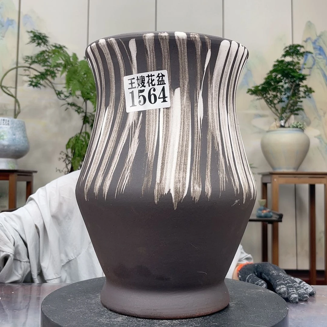 紫砂花盆王嫂花盆直播0603-1564高30口20