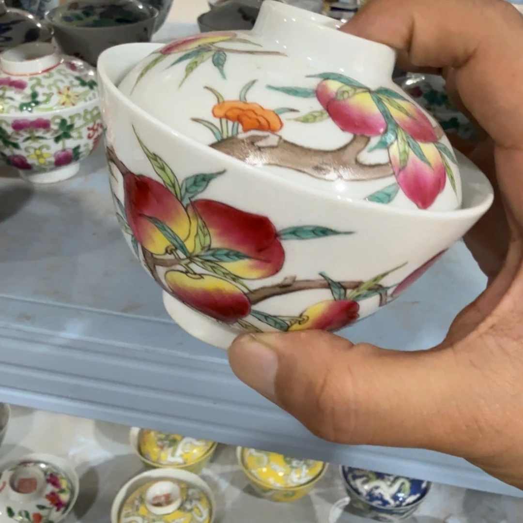 瓷片摆件手绘瓷器全部处理