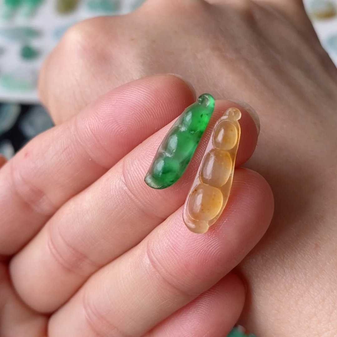 定制翡翠未镶嵌豆子