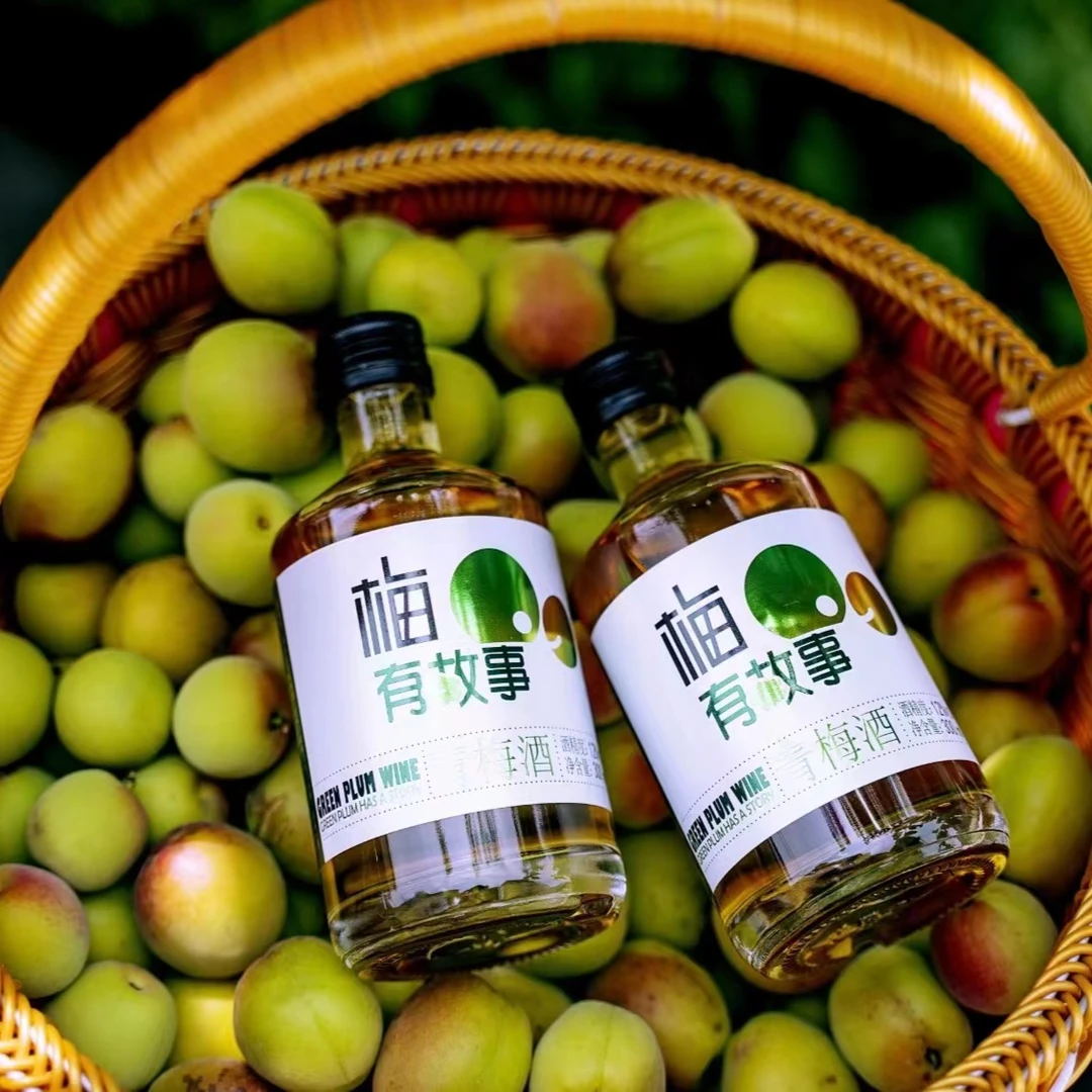 梅有故事四川平武微醺气泡酒果酒女士低度甜酒正宗青梅酒300ml12°