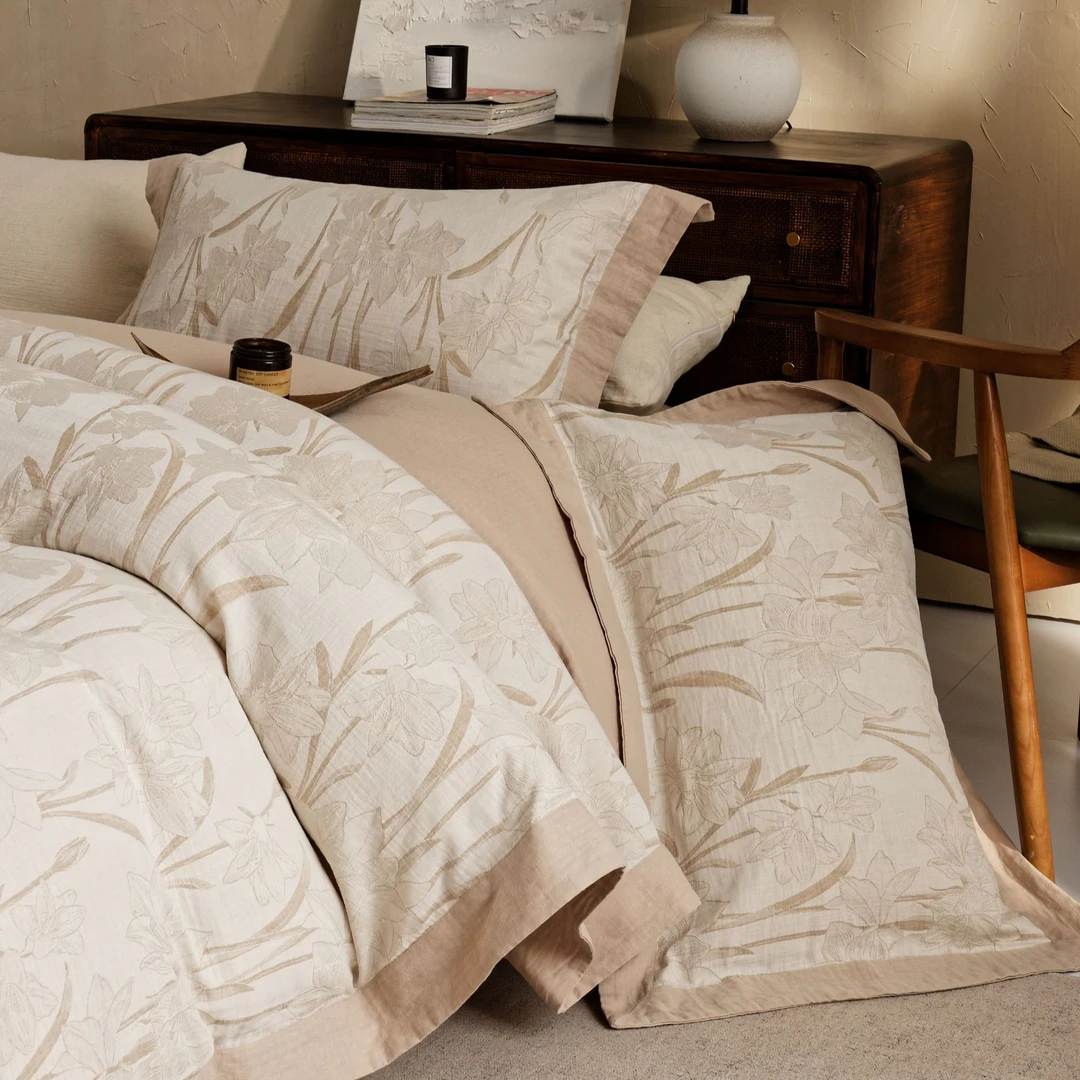 风吟浅夏  四件套  轻奢全棉纯棉保暖床品加厚加大