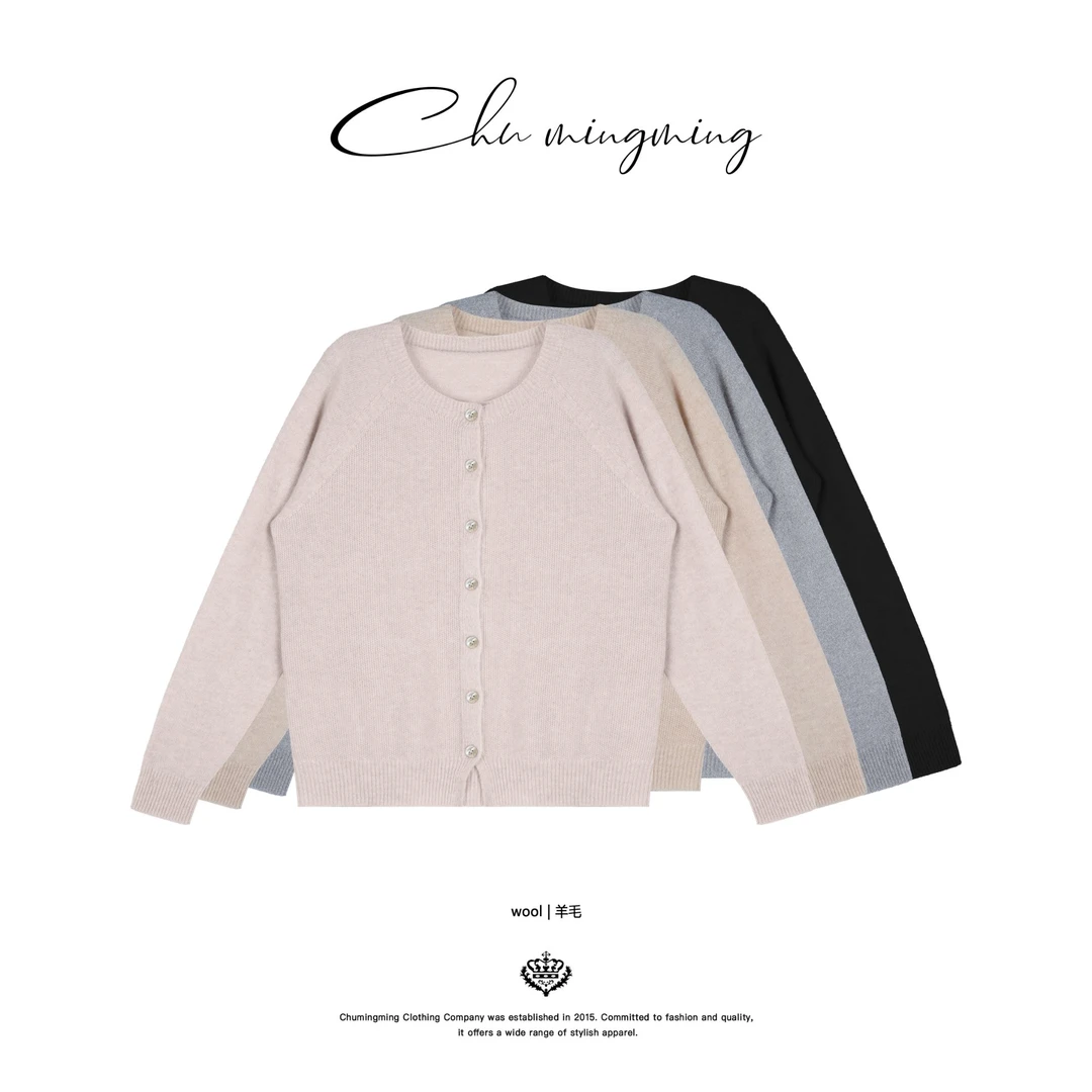 【CHU/2025FWNEW】《毛偶》绵羊毛开衫 SFN2506