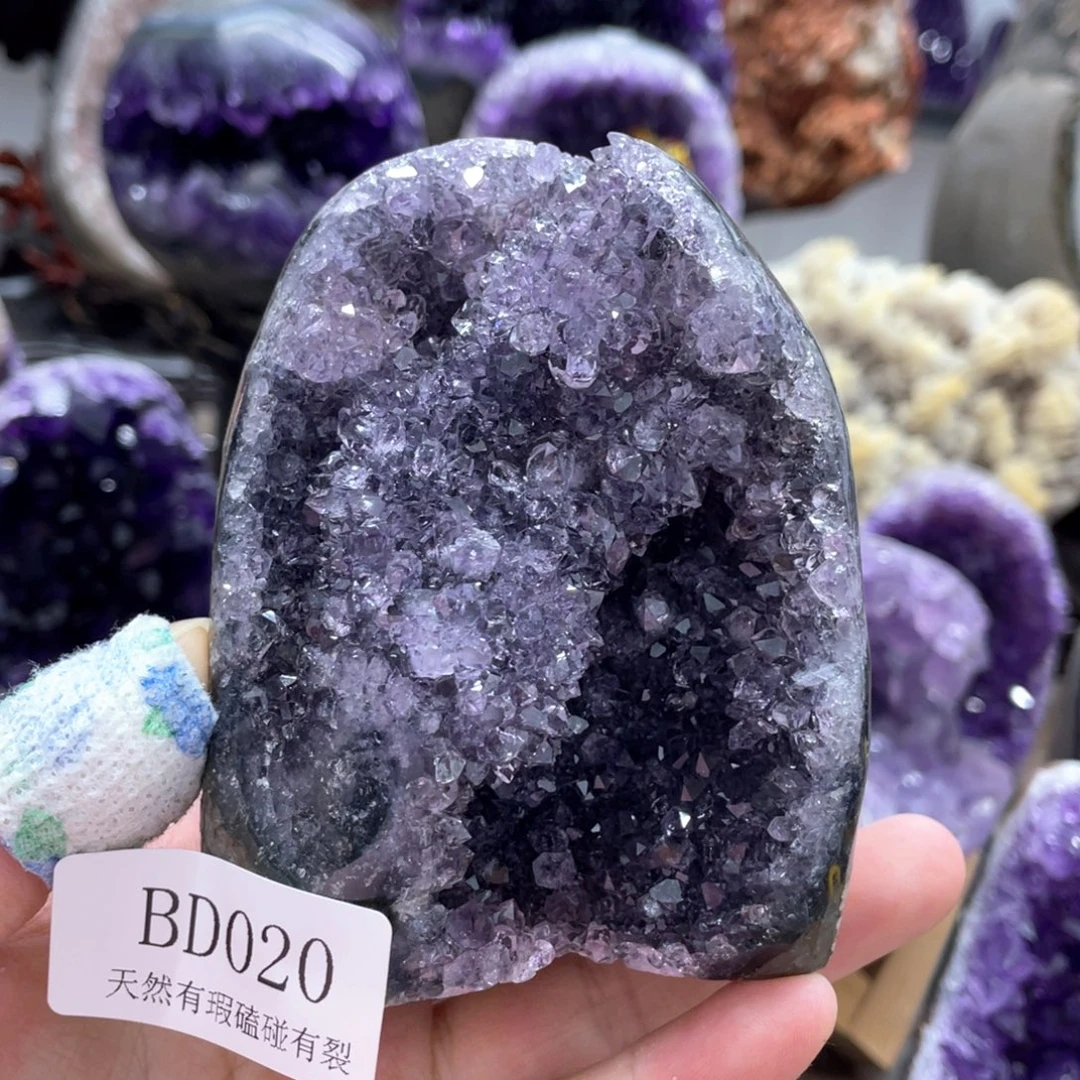 珠宝半成品未镶嵌紫晶捡漏