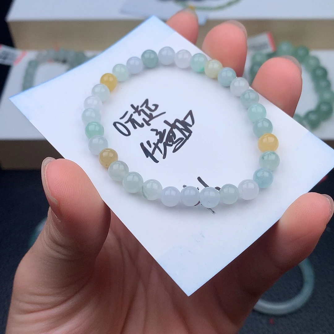 未镶嵌手链翡翠好****?翡翠