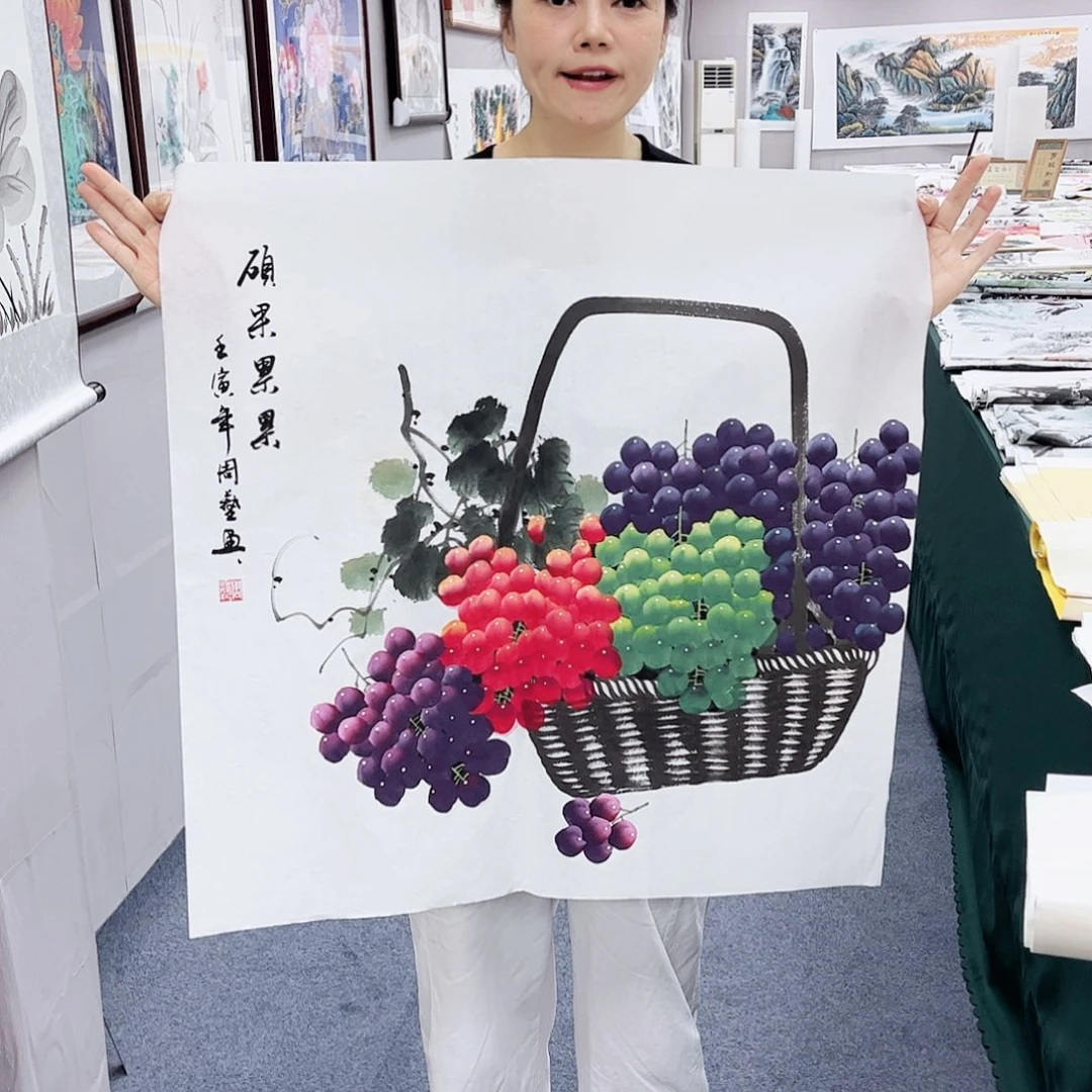 国画宣纸国画纯手绘作品