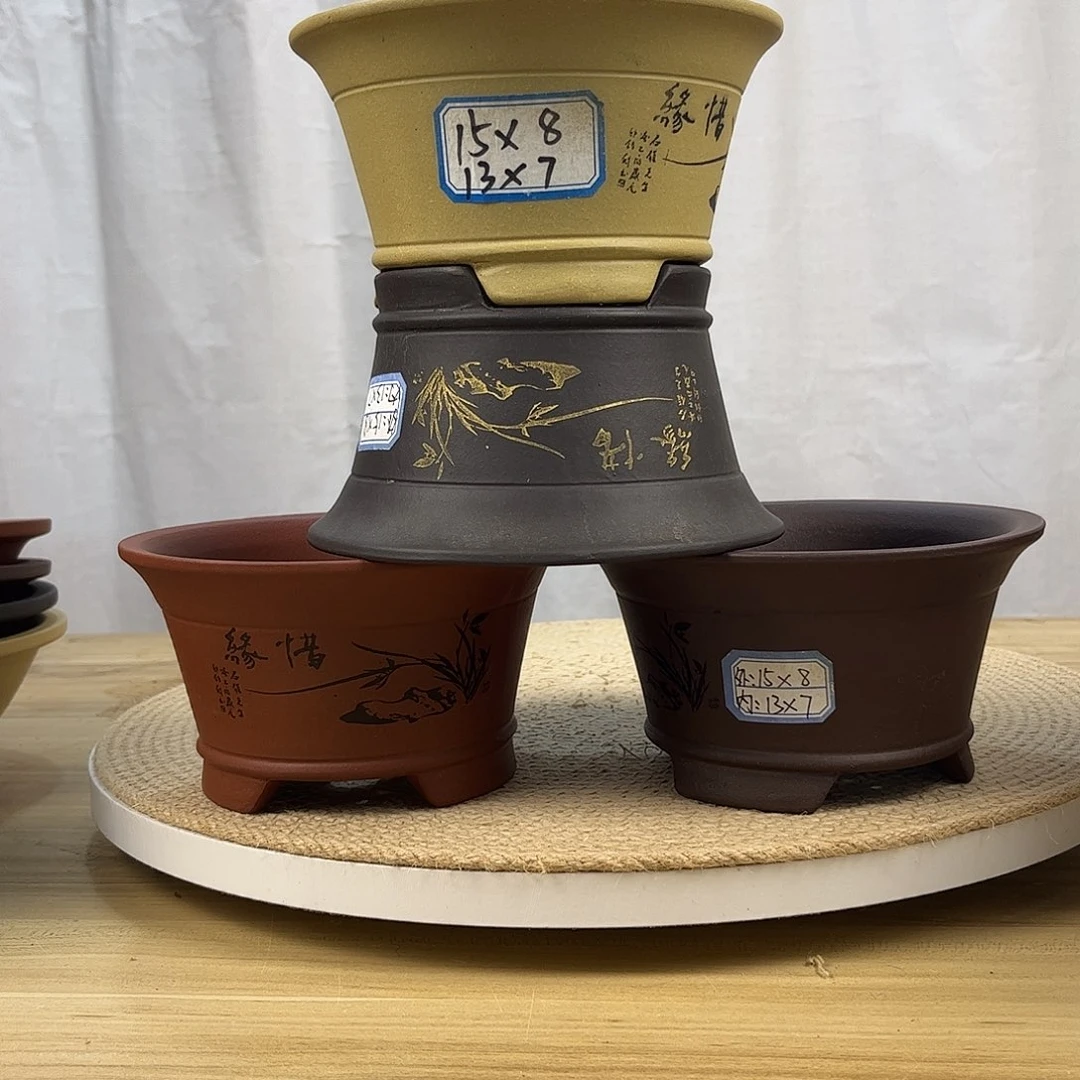 紫砂花盆紫砂花盆