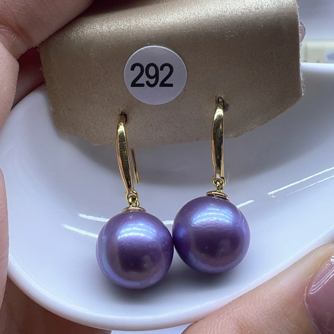 银S925镶嵌淡水珍珠耳饰