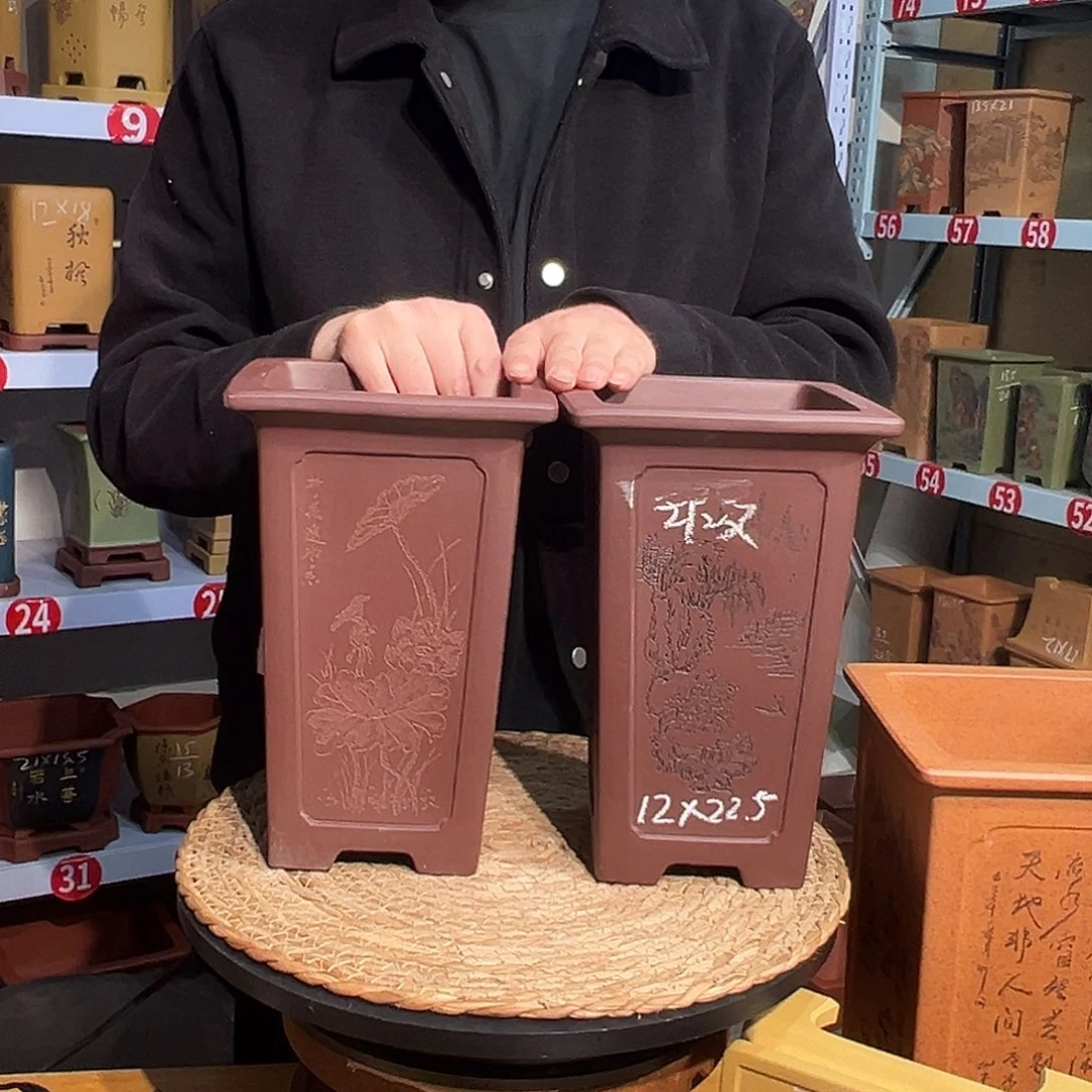 蹭***蹭天心紫砂手工花盆