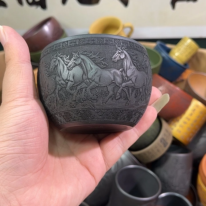 茶杯紫砂全手工紫砂主人杯