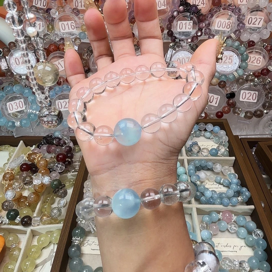 水晶银S925镶嵌手链