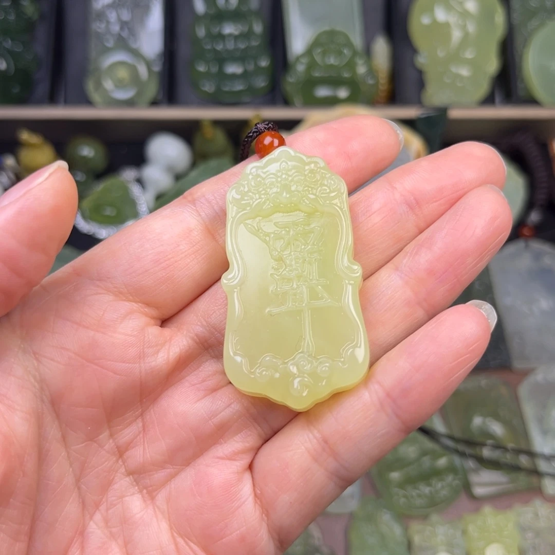 蛇纹石玉未镶嵌吊坠(不含链)