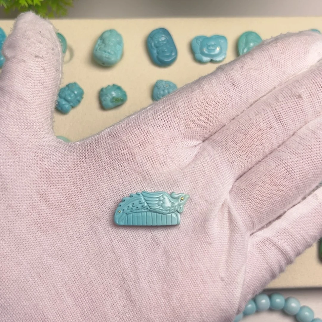 绿松石合金吊坠(不含链)