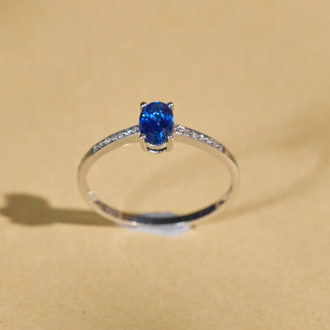 【歪歪】稚北*蓝宝石戒指*18K金镶嵌U9540