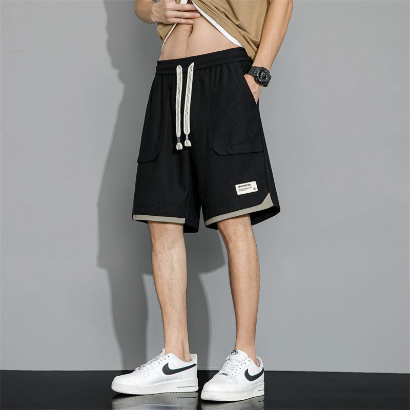 休闲运动短裤男士夏季薄款宽松大码胖子学生男裤加肥加大五分裤子