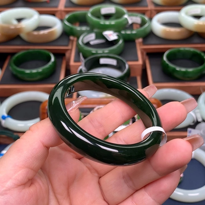 和田玉（碧玉）5253圈口未镶嵌