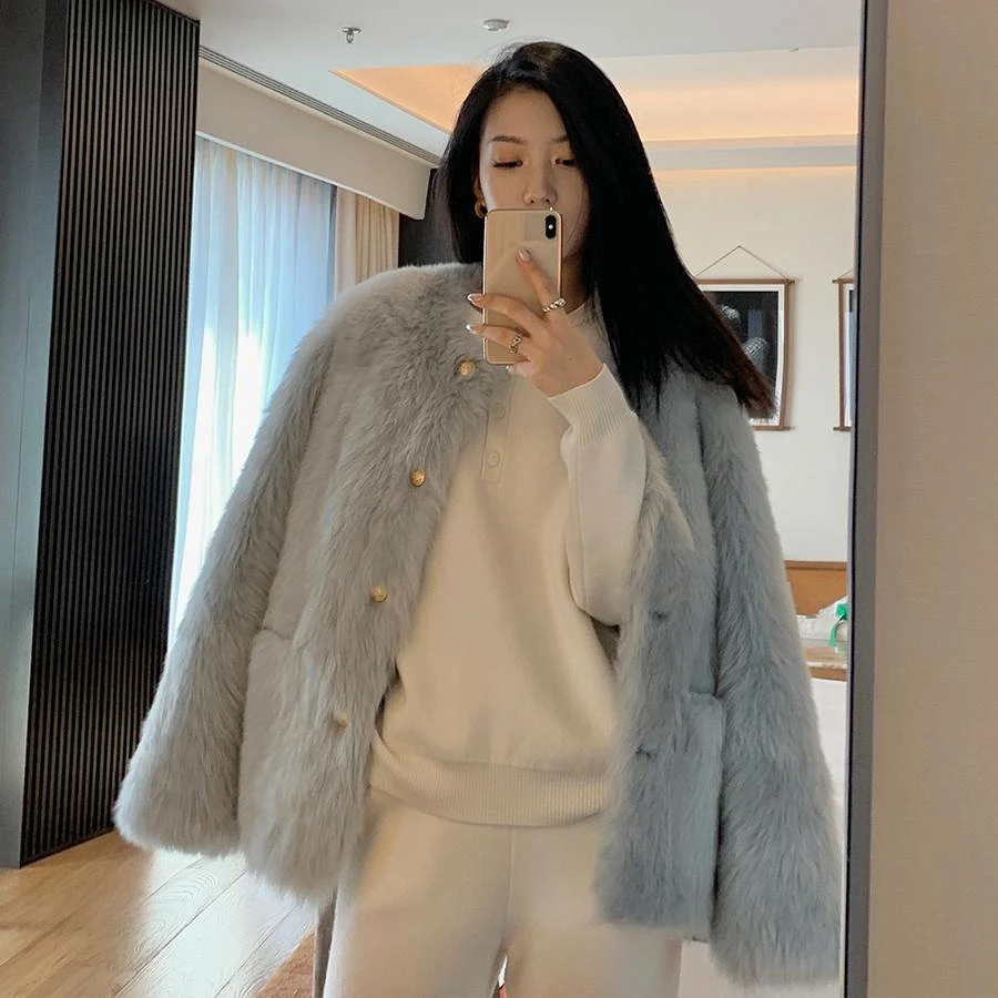 MSBEAST粉丝内购会 进口托斯卡纳皮毛一体圆领 23225