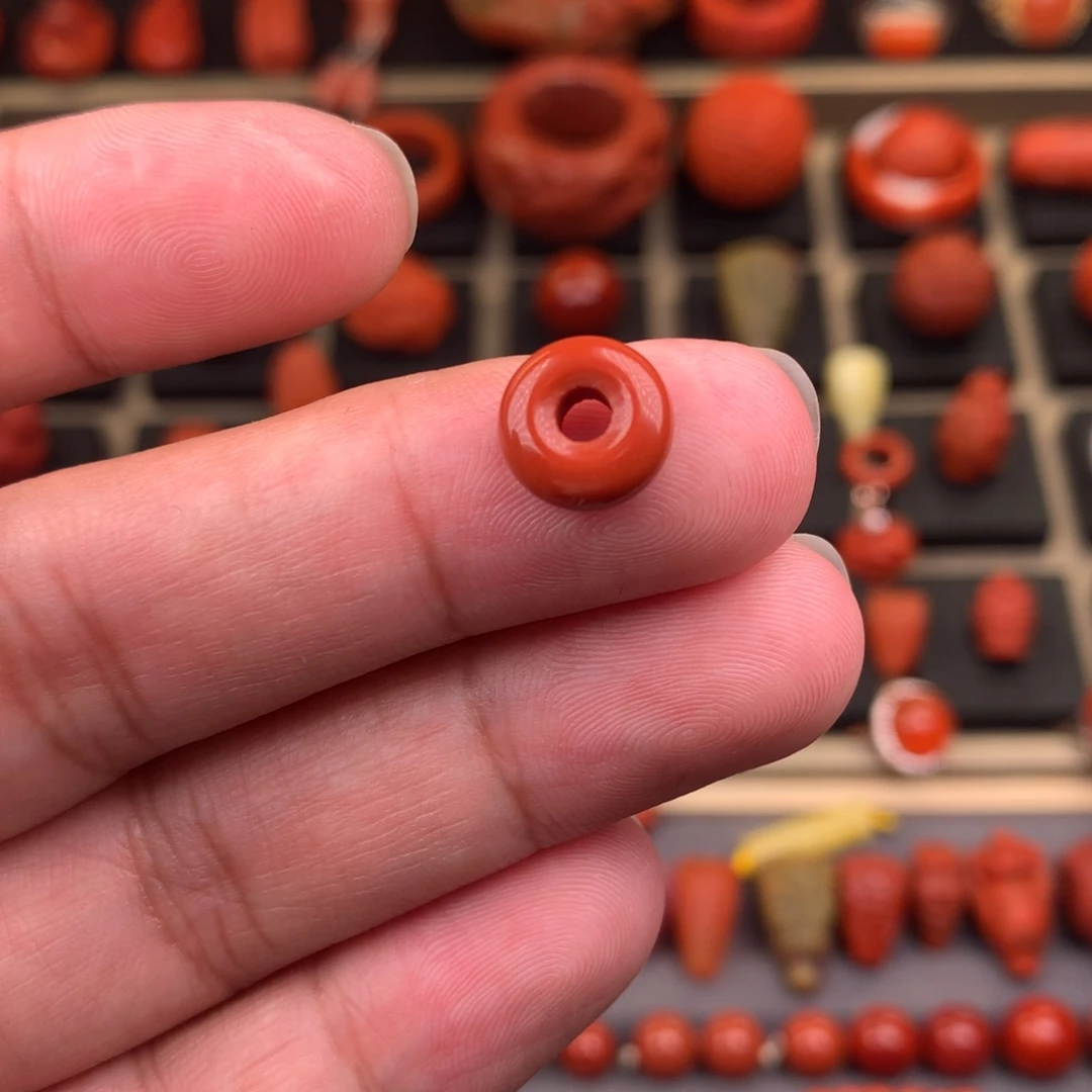 阿***晨南红玛瑙未镶嵌卡环10