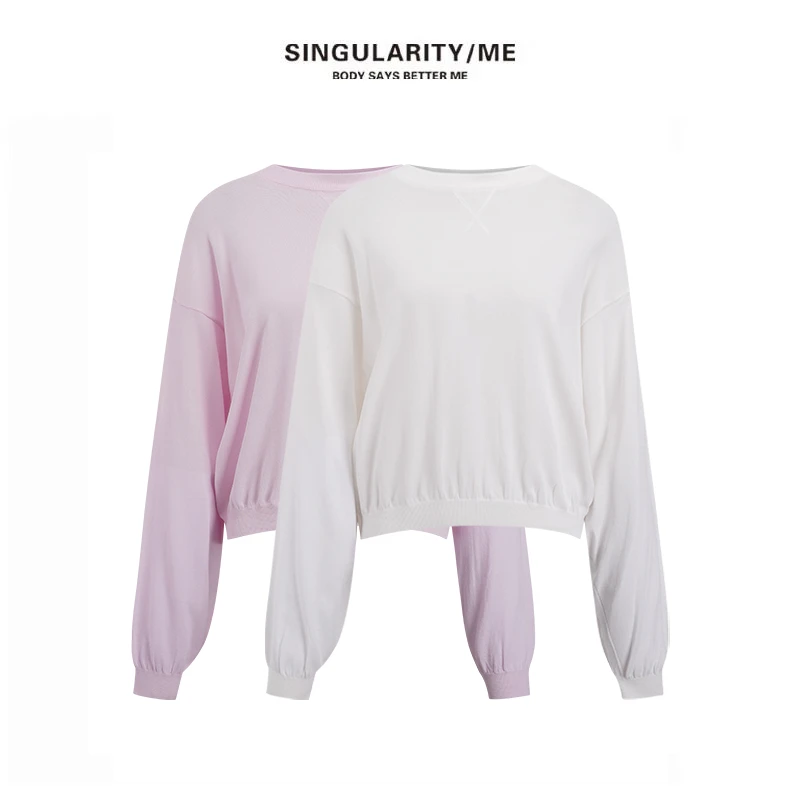 Singularity Me 1S 68010‘’日常必备‘’经典简约圆领纯色套头卫衣