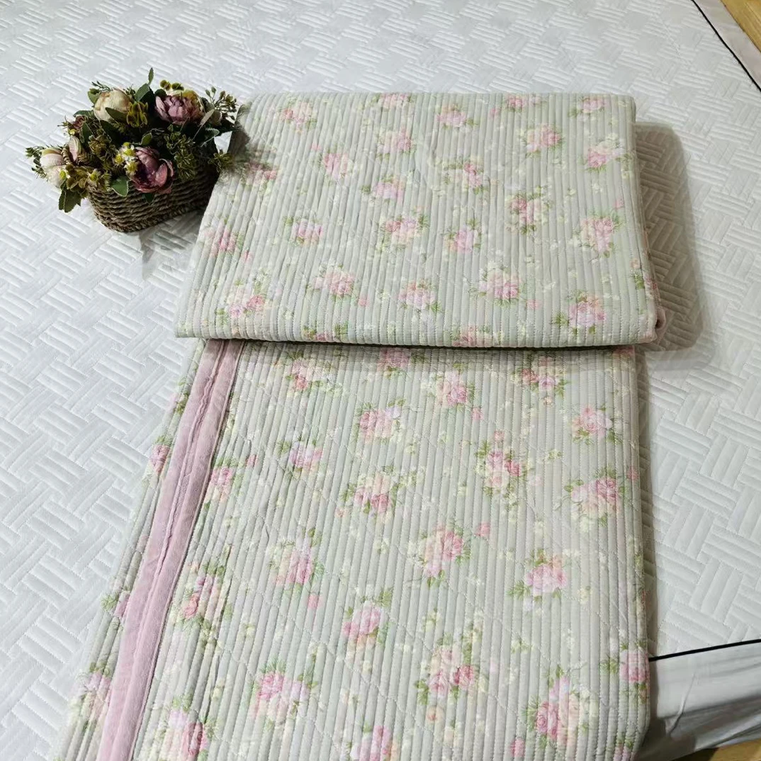 四季可用床盖纯棉+宝宝绒200×220微瑕～G773
