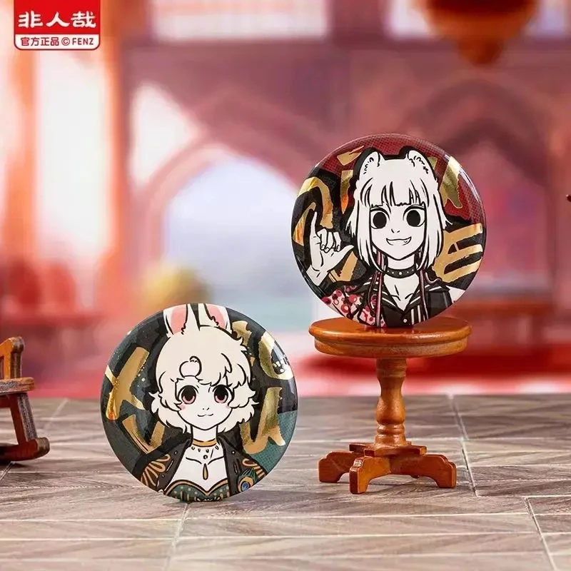 【拆卡】《非人哉》黑金系列 马口铁徽章动漫周边盲盒