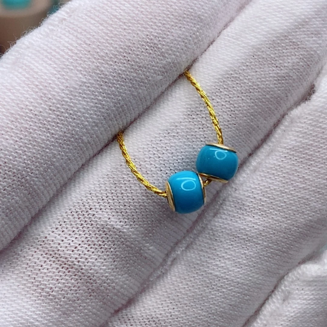 绿松石未镶嵌珠宝奇石5.3mm