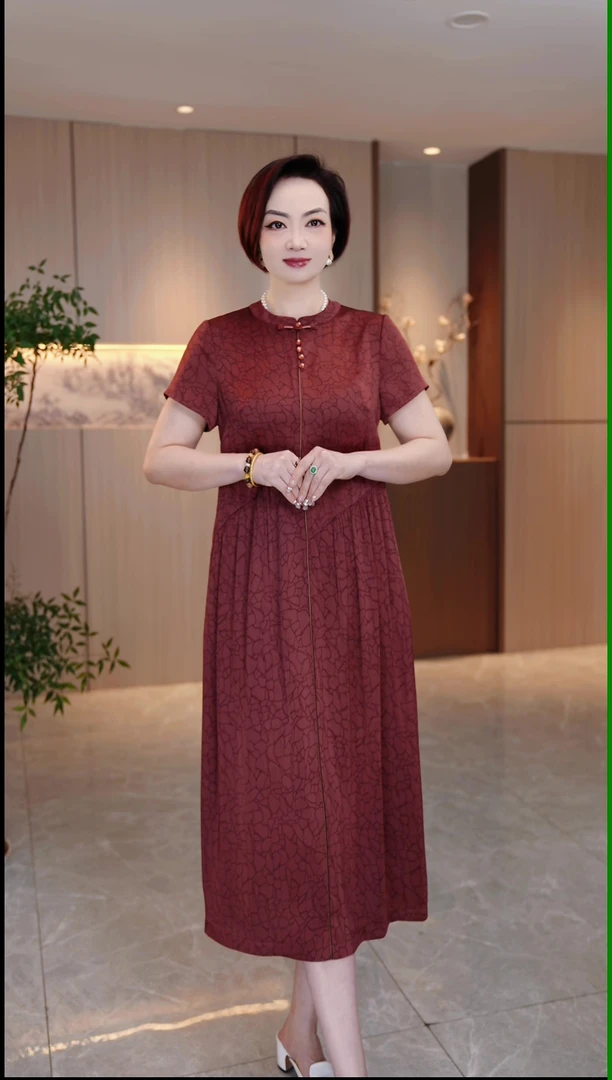 Q夏季新款大码连衣裙真遮肉显瘦加肥加大款显瘦