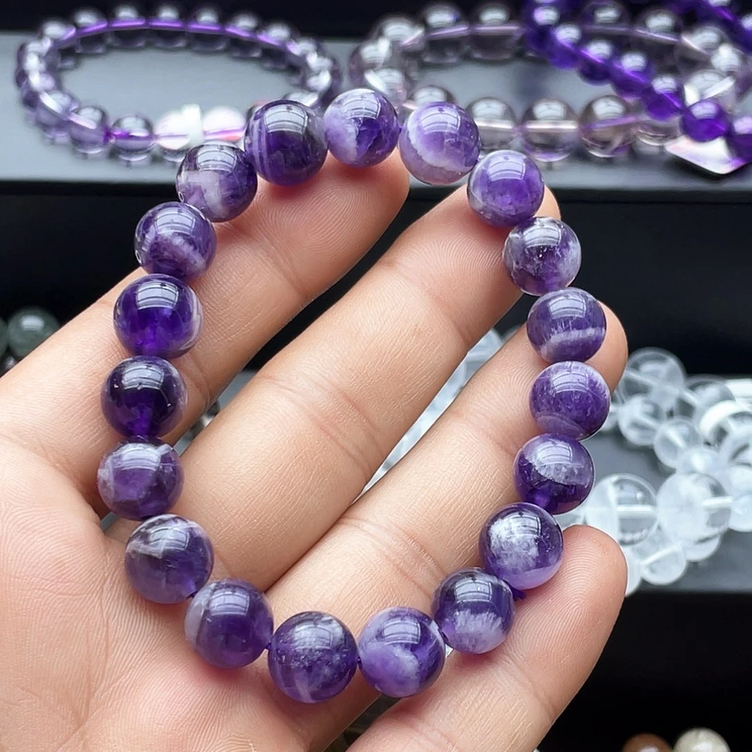 未镶嵌手串烟晶卡11梦幻紫