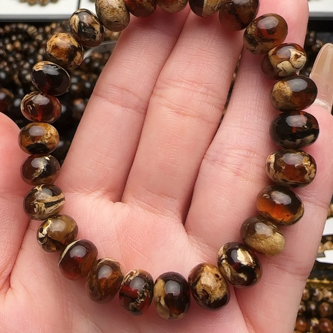 平***遂未镶嵌琥珀手链抚顺琥珀