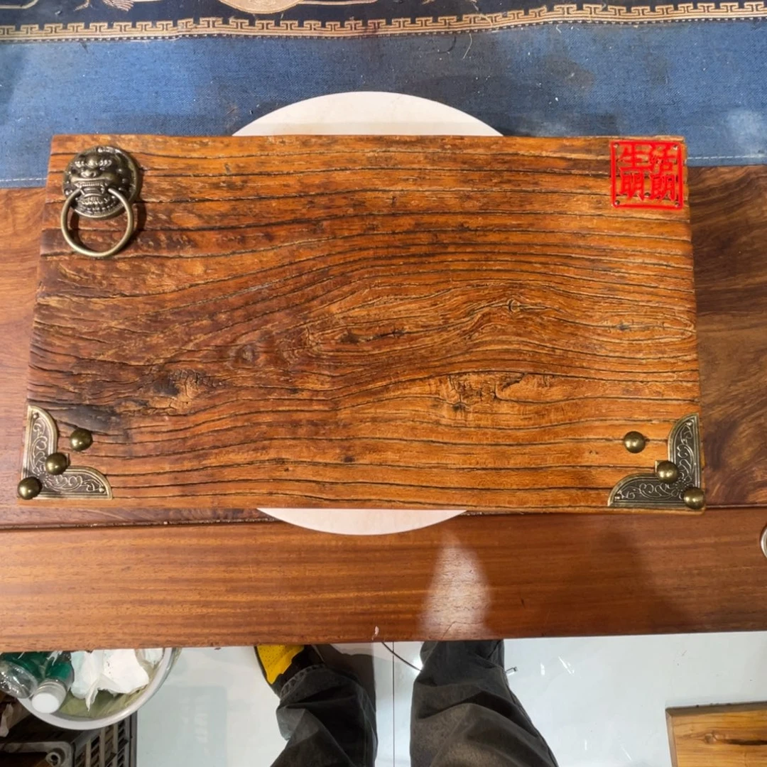 榆木老榆木干泡台风化纹路