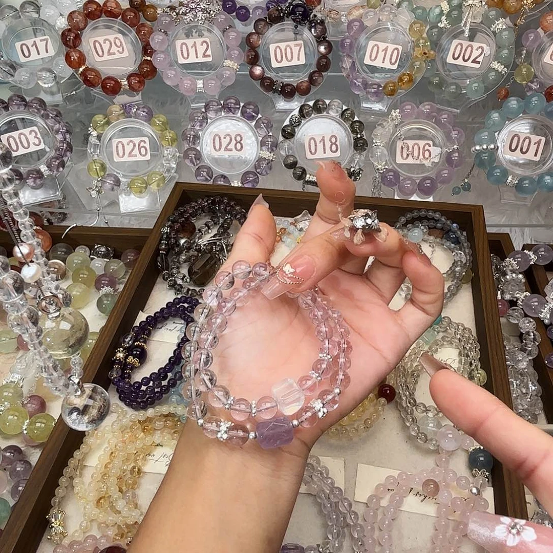 沫***児银S925镶嵌手链水晶8888899