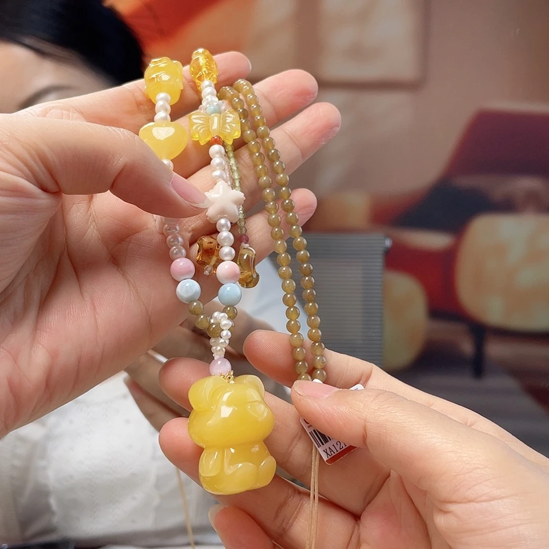 蜜蜡未镶嵌裸石蜜蜡吊坠