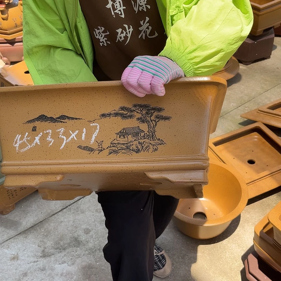 紫砂花盆盆景艺术