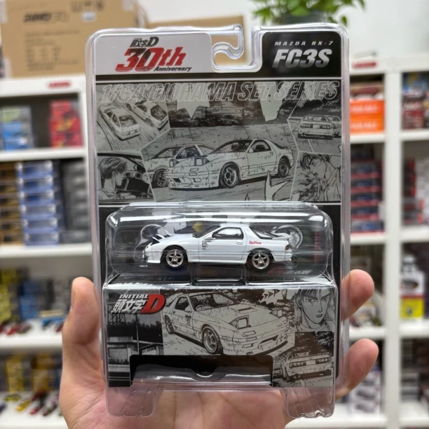 【壹童现货】Hobby Japan 1:64 马自达RX7 白色挂卡 30周年合金车模