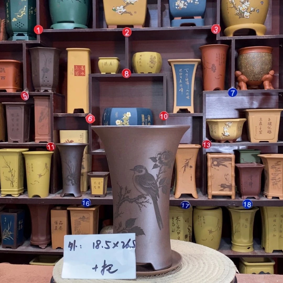 紫砂艺术紫砂花盆