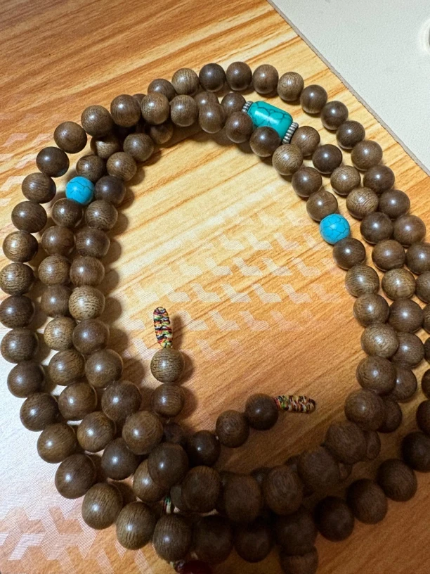 天然沉香多圈念珠8mm/108