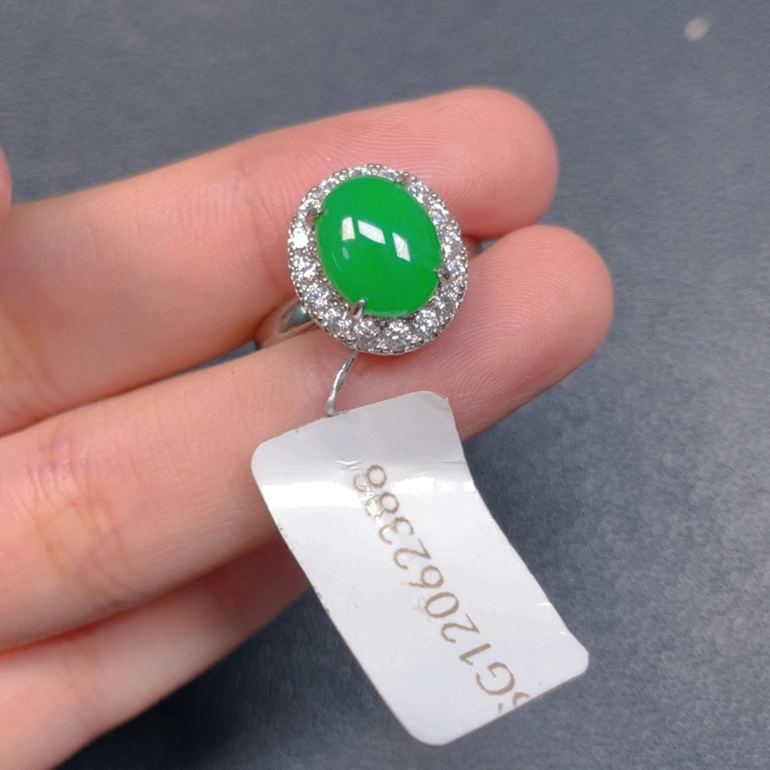 翡翠银S925镶嵌挂件bbbn