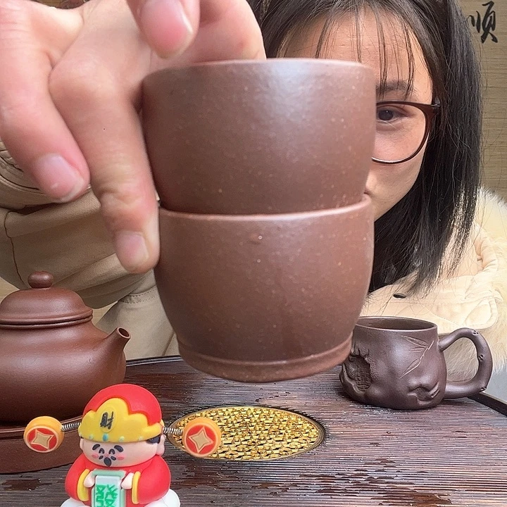 紫砂茶杯原矿紫砂杯