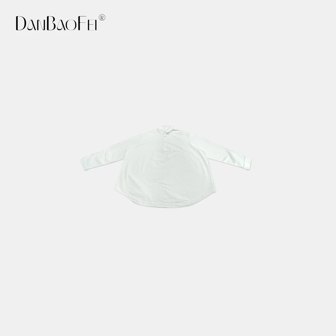 【DAYO预】极简纯色宽松廓形休闲半开襟亨利领衬衫YLM00817